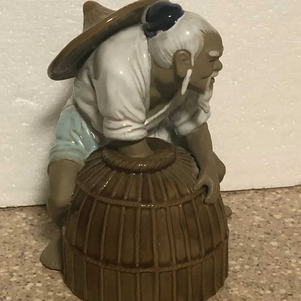 Shiwan Chinese Mudman Figurine Sculpture